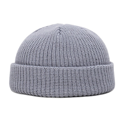 Winter Wool Knitted Skull Cap - Beanie