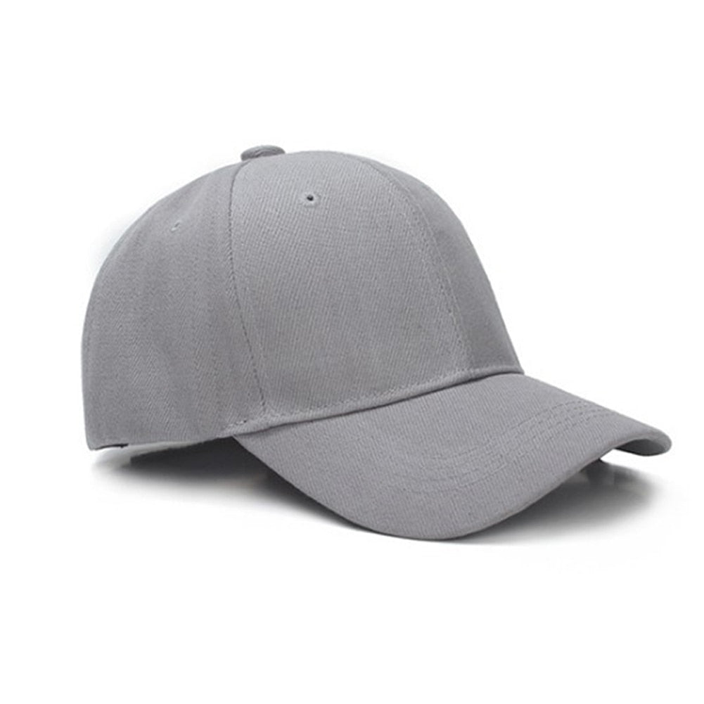 Unisex Baseball Cap - Solid Color - Adjustable