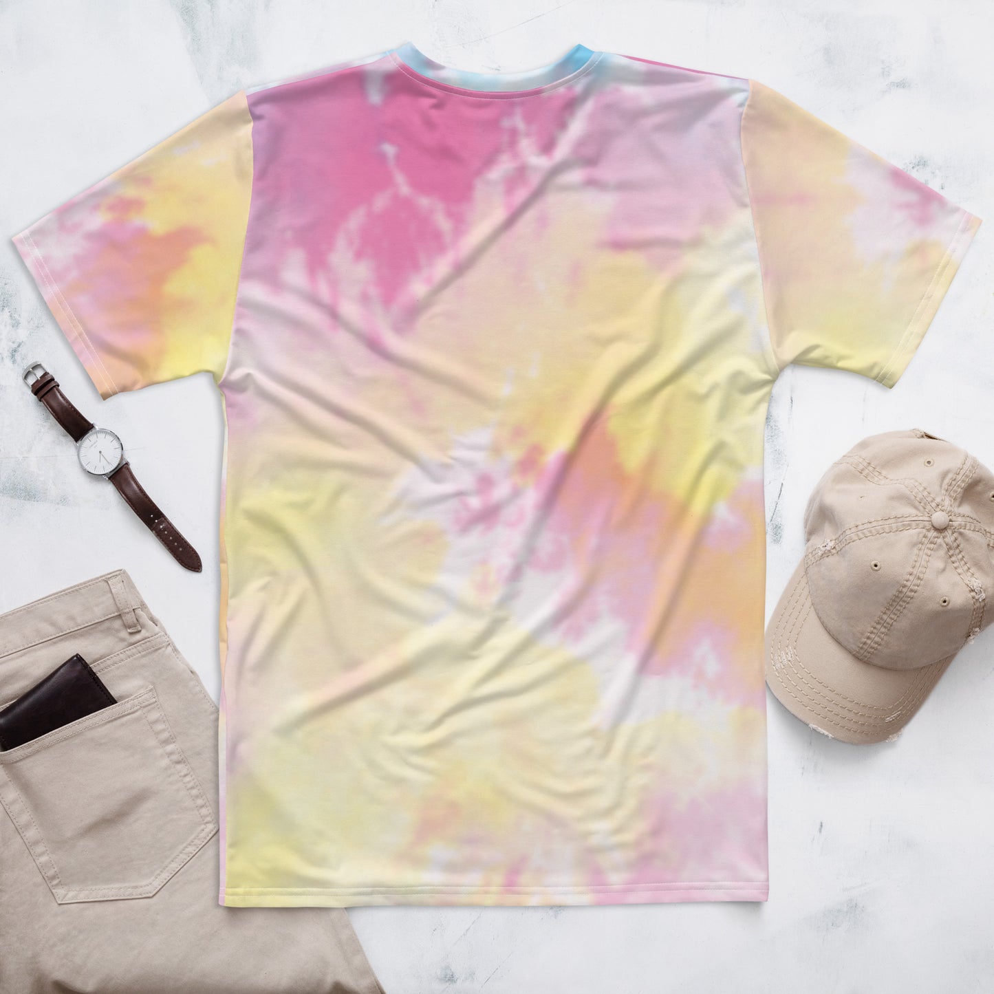 Pink, White, & Yellow Tie-Dye t-shirt