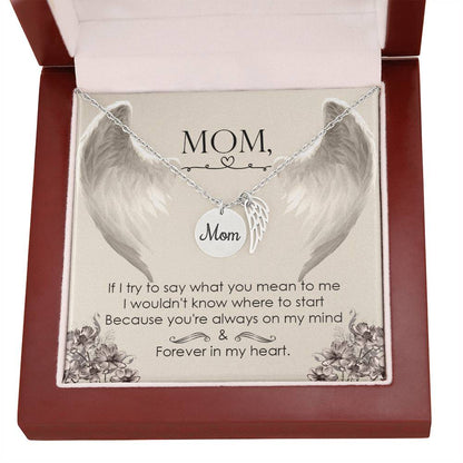 Memorial Necklace - Mom - Great way to show your love for your mother - Forever in My Heart