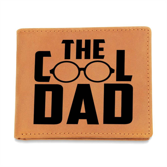 The Cool Dad Graphic Leather Wallet - Perfect Gift for Dad!