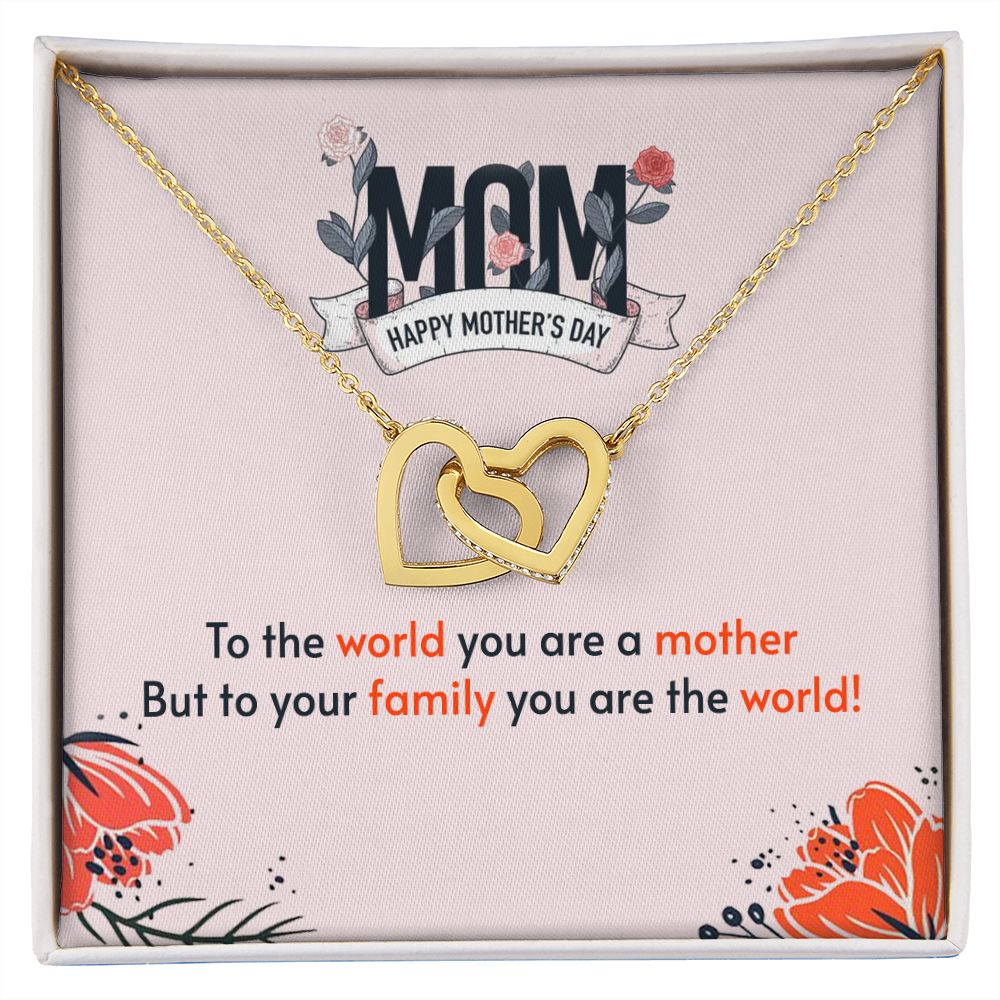 Mother's Day Interlocking Hearts Necklace