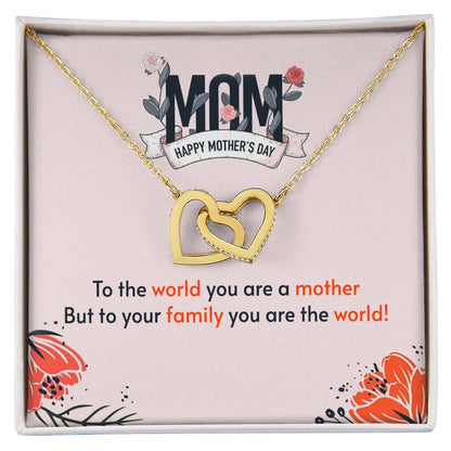 Mother's Day Interlocking Hearts Necklace