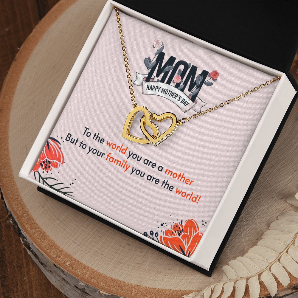 Mother's Day Interlocking Hearts Necklace