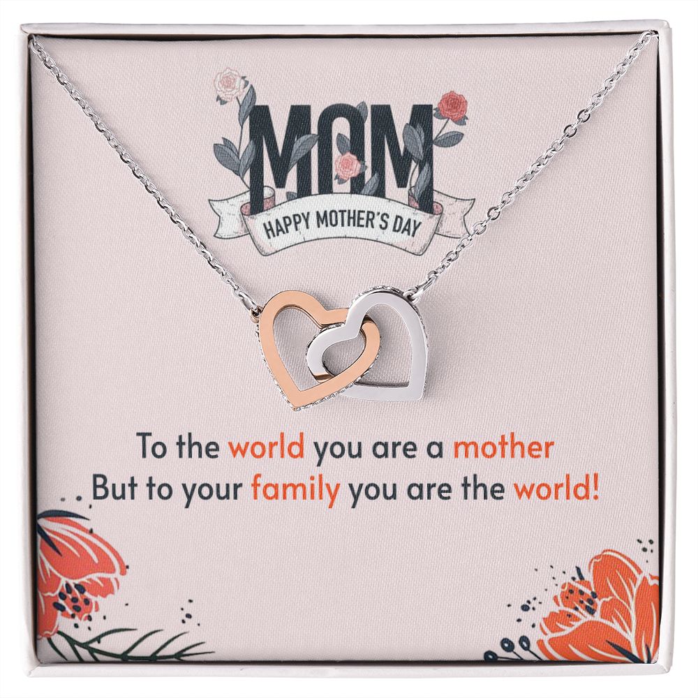 Mother's Day Interlocking Hearts Necklace