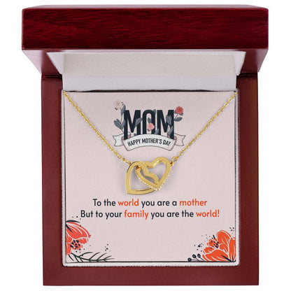 Mother's Day Interlocking Hearts Necklace