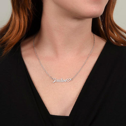 Heart Name Necklace - PERFECT gift for a special someone