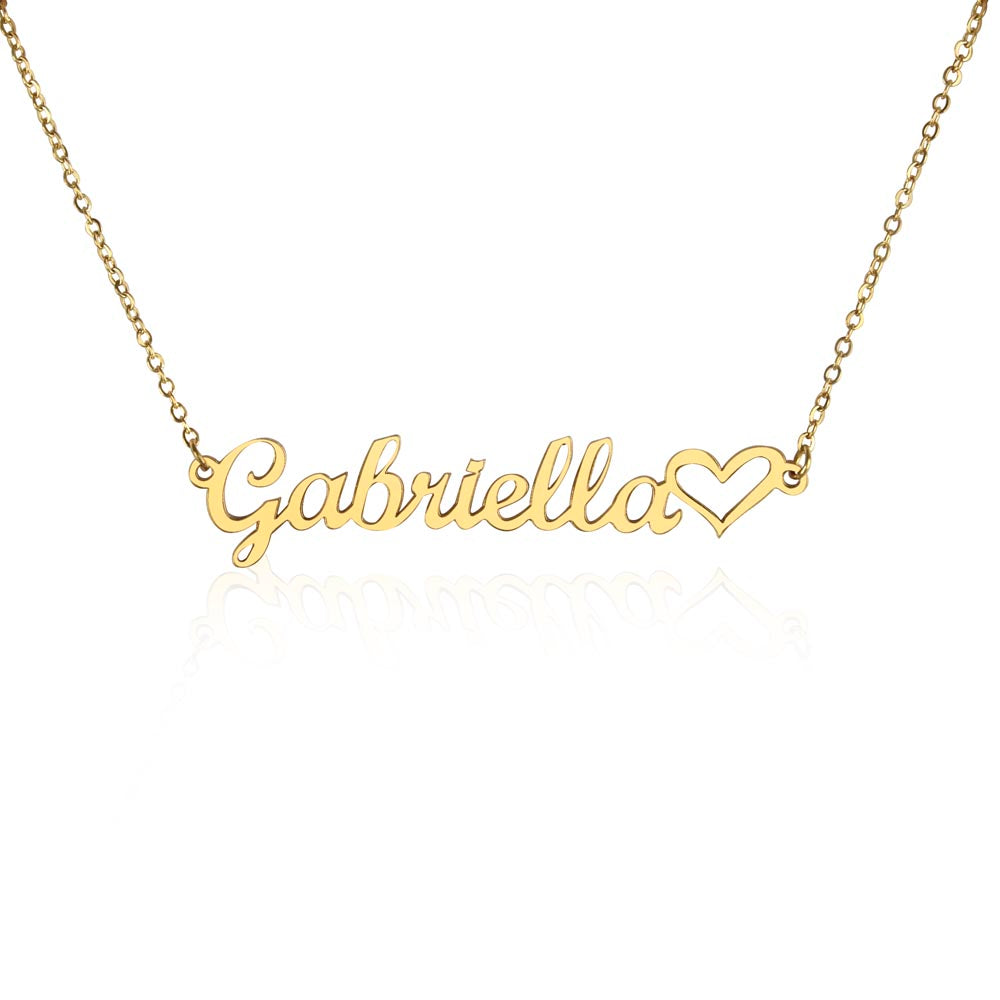 Heart Name Necklace - PERFECT gift for a special someone