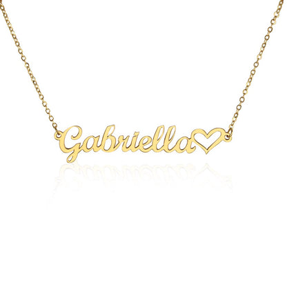 Heart Name Necklace - PERFECT gift for a special someone