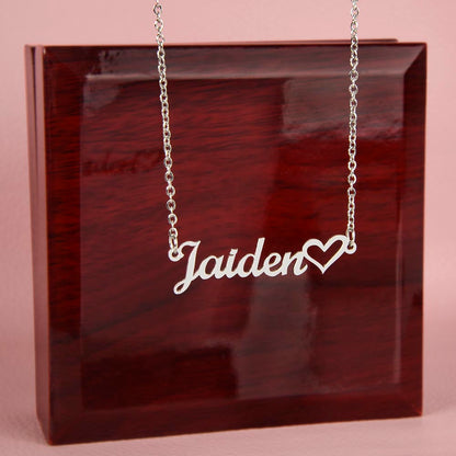 Heart Name Necklace - PERFECT gift for a special someone