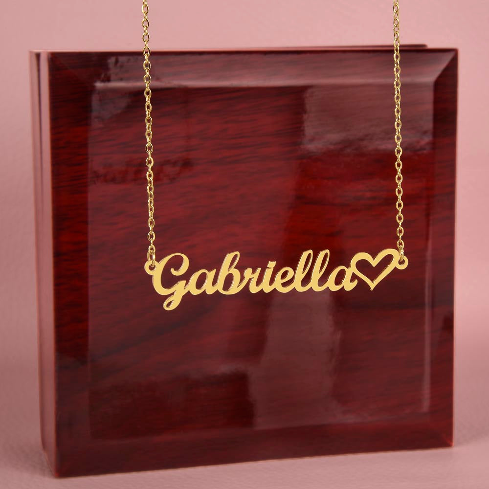 Heart Name Necklace - PERFECT gift for a special someone