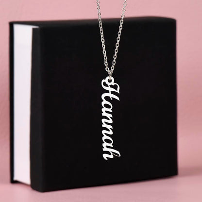 Vertical Name Necklace - PERFECT gift for a special someone