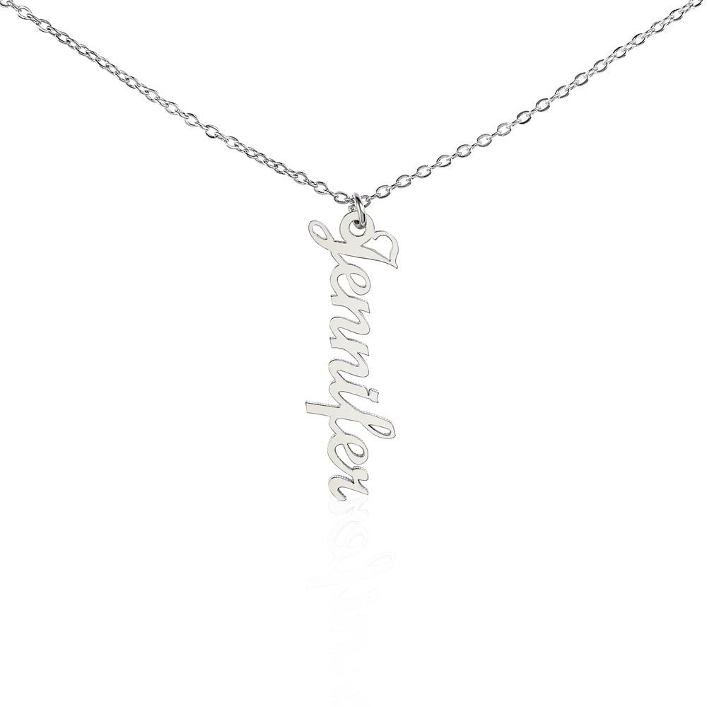 Vertical Name Necklace - PERFECT gift for a special someone