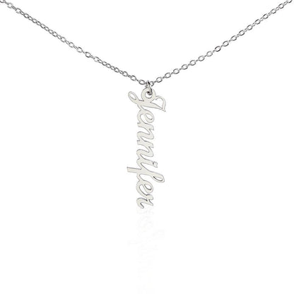 Vertical Name Necklace - PERFECT gift for a special someone