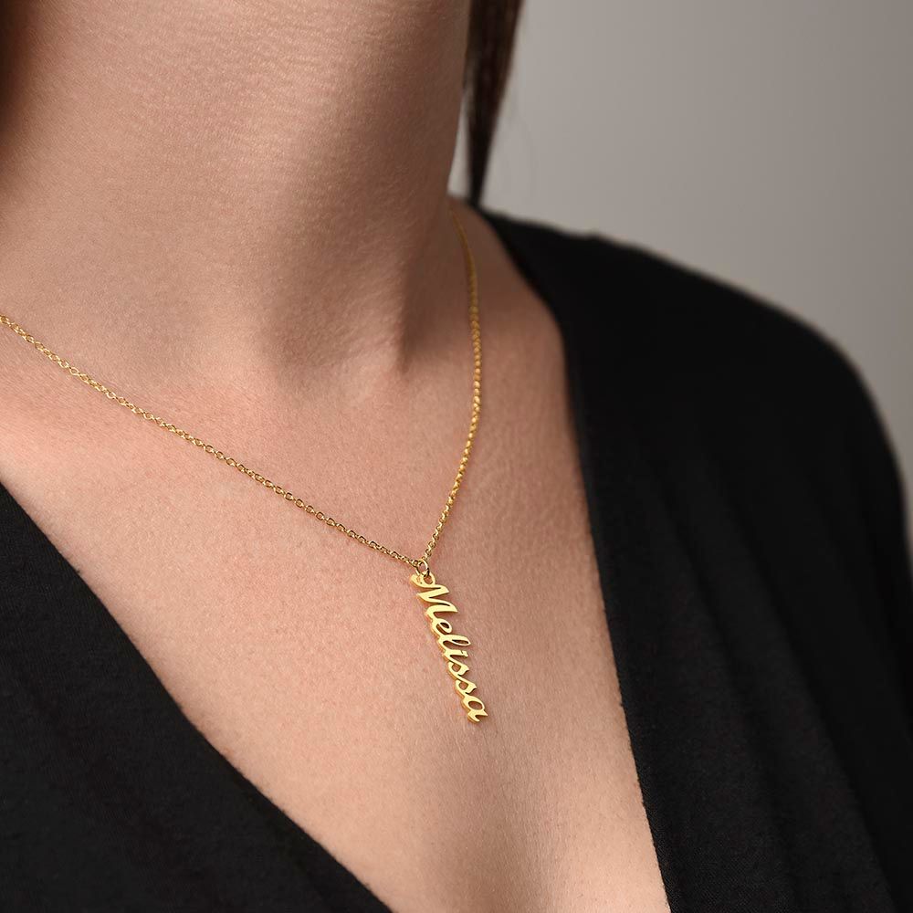 Vertical Name Necklace - PERFECT gift for a special someone