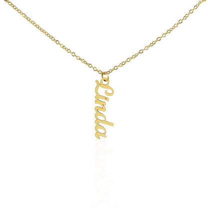 Vertical Name Necklace - PERFECT gift for a special someone