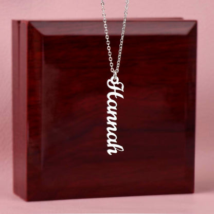 Vertical Name Necklace - PERFECT gift for a special someone