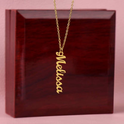 Vertical Name Necklace - PERFECT gift for a special someone