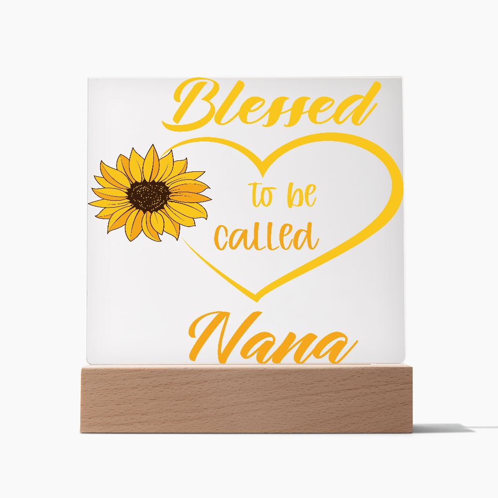 Blessed to be called Nana Square Acrylic Plaque