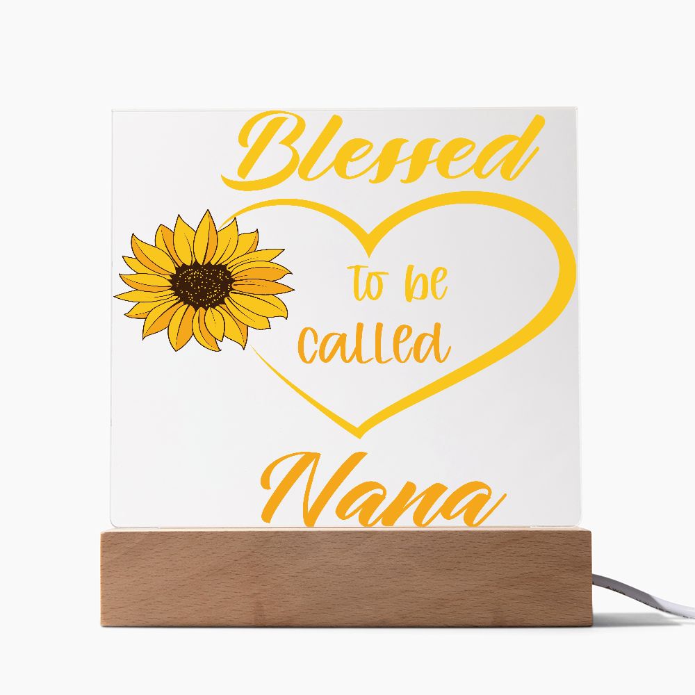 Blessed to be called Nana Square Acrylic Plaque