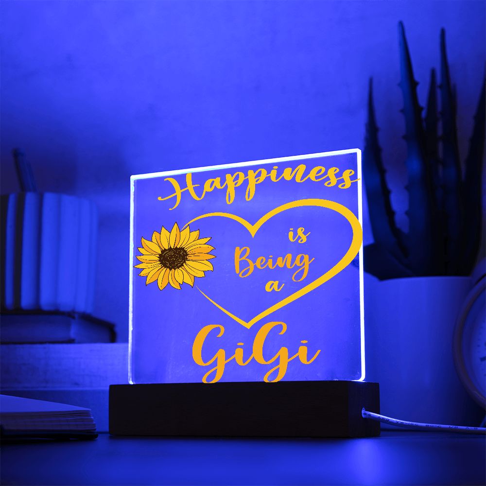 Happiness is being a Gigi Square Acrylic Plaque