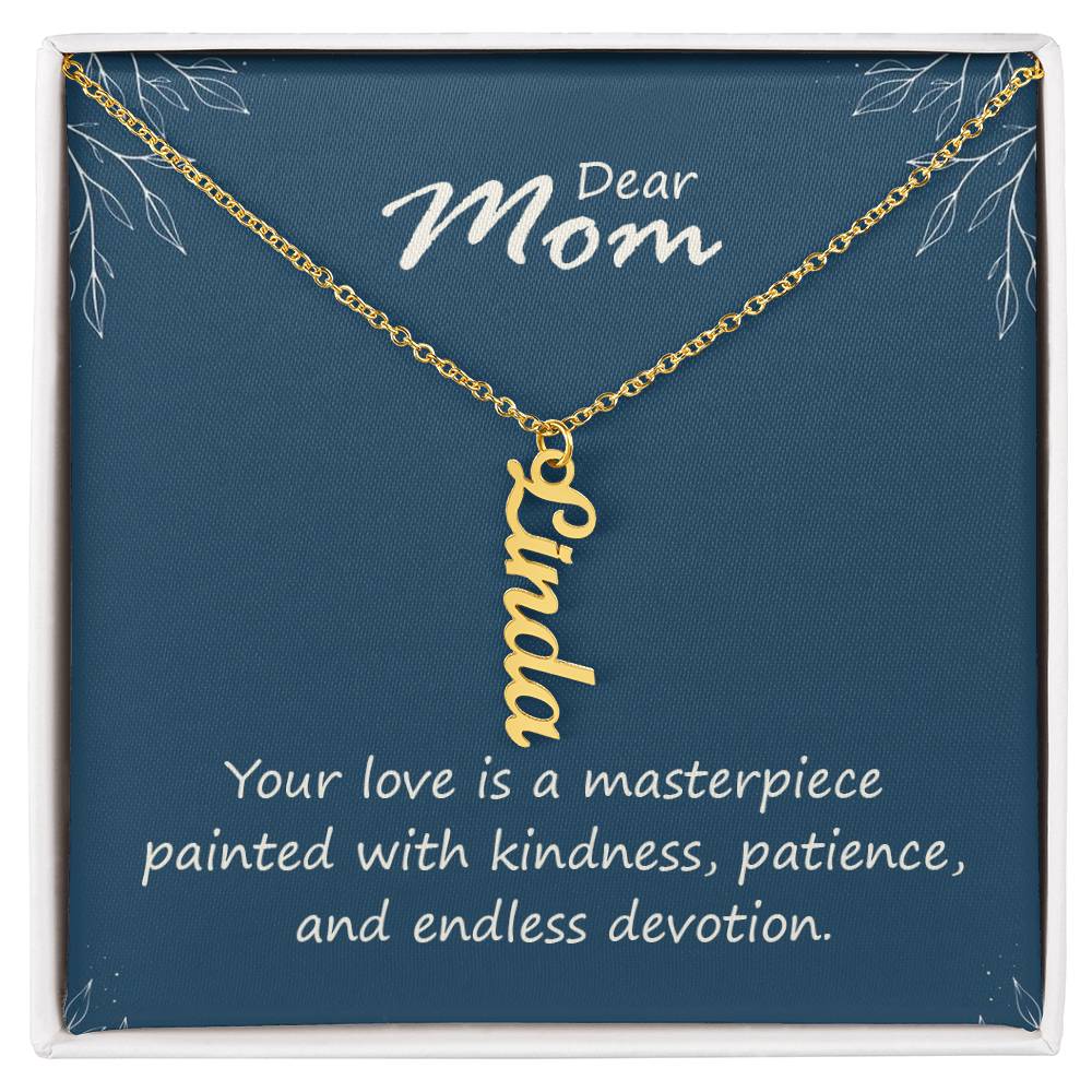 Multi Vertical Name Necklace - Add up to 4 Children for Mom!