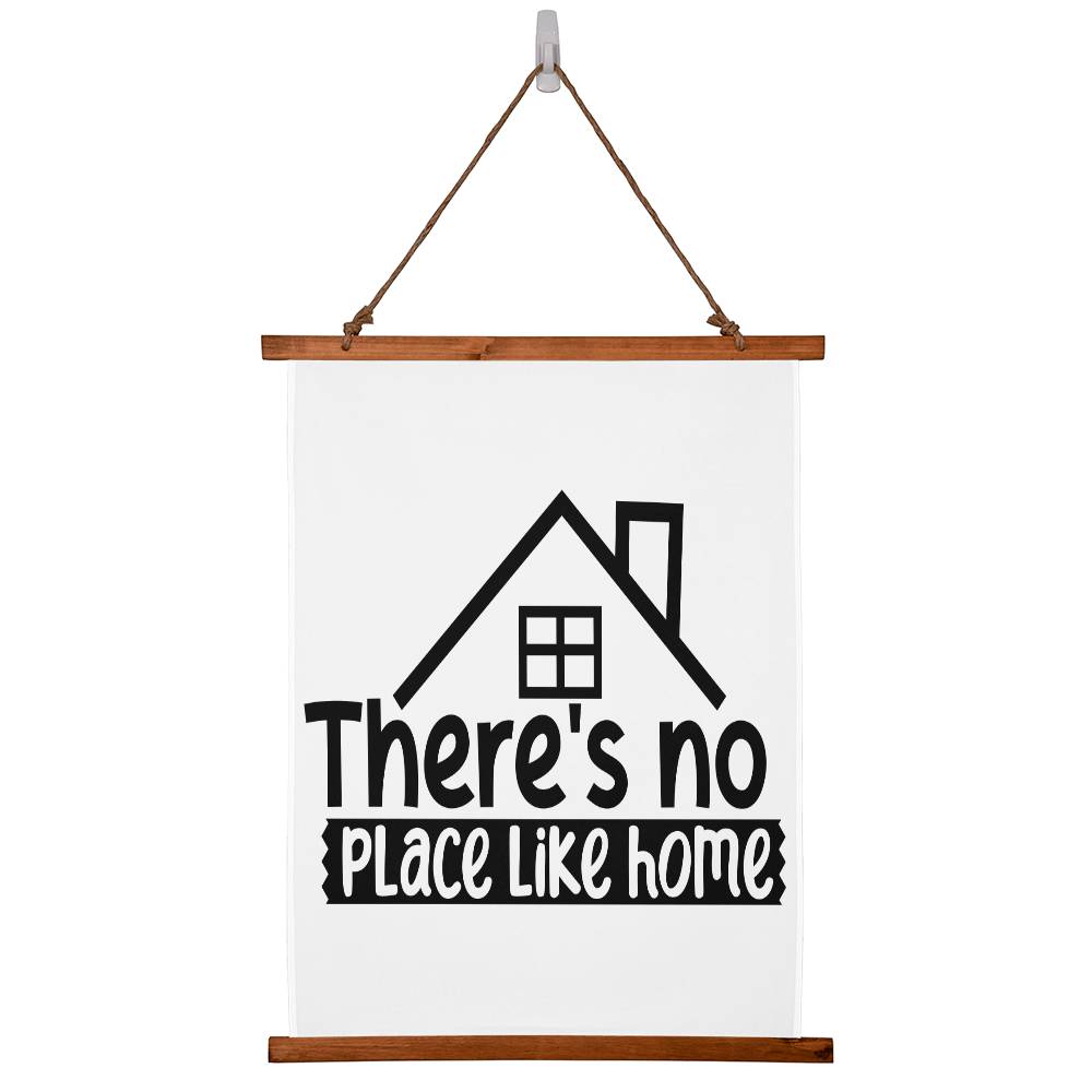 There's No Place Like Home Wood Framed Wall Tapestry