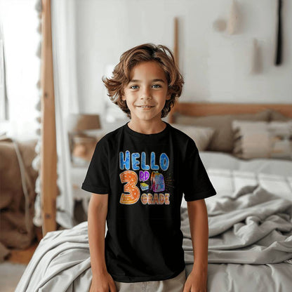 Youth Hello 3rd Grade School Shirt