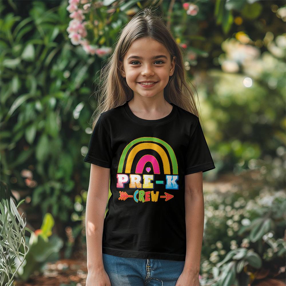 Youth Pre-K Crew Rainbow School Shirt