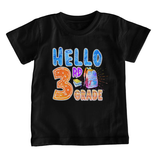 Youth Hello 3rd Grade School Shirt