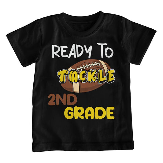 Youth Ready to Tackle 2nd Grade Football School Shirt