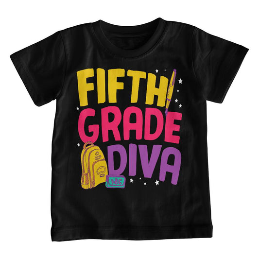 Youth 5th Grade Diva School Shirt