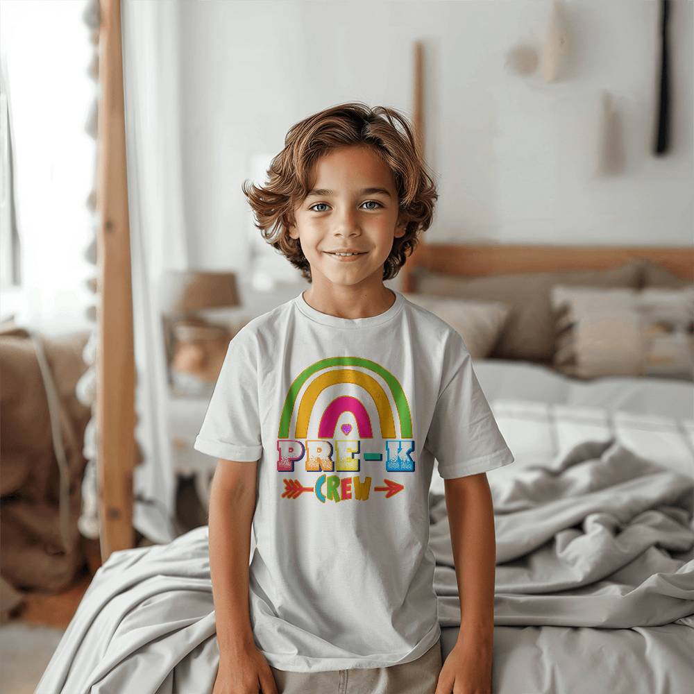 Youth Pre-K Crew Rainbow School Shirt