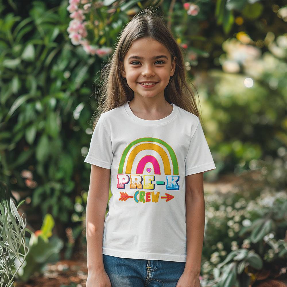 Youth Pre-K Crew Rainbow School Shirt