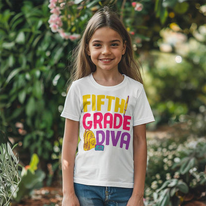 Youth 5th Grade Diva School Shirt