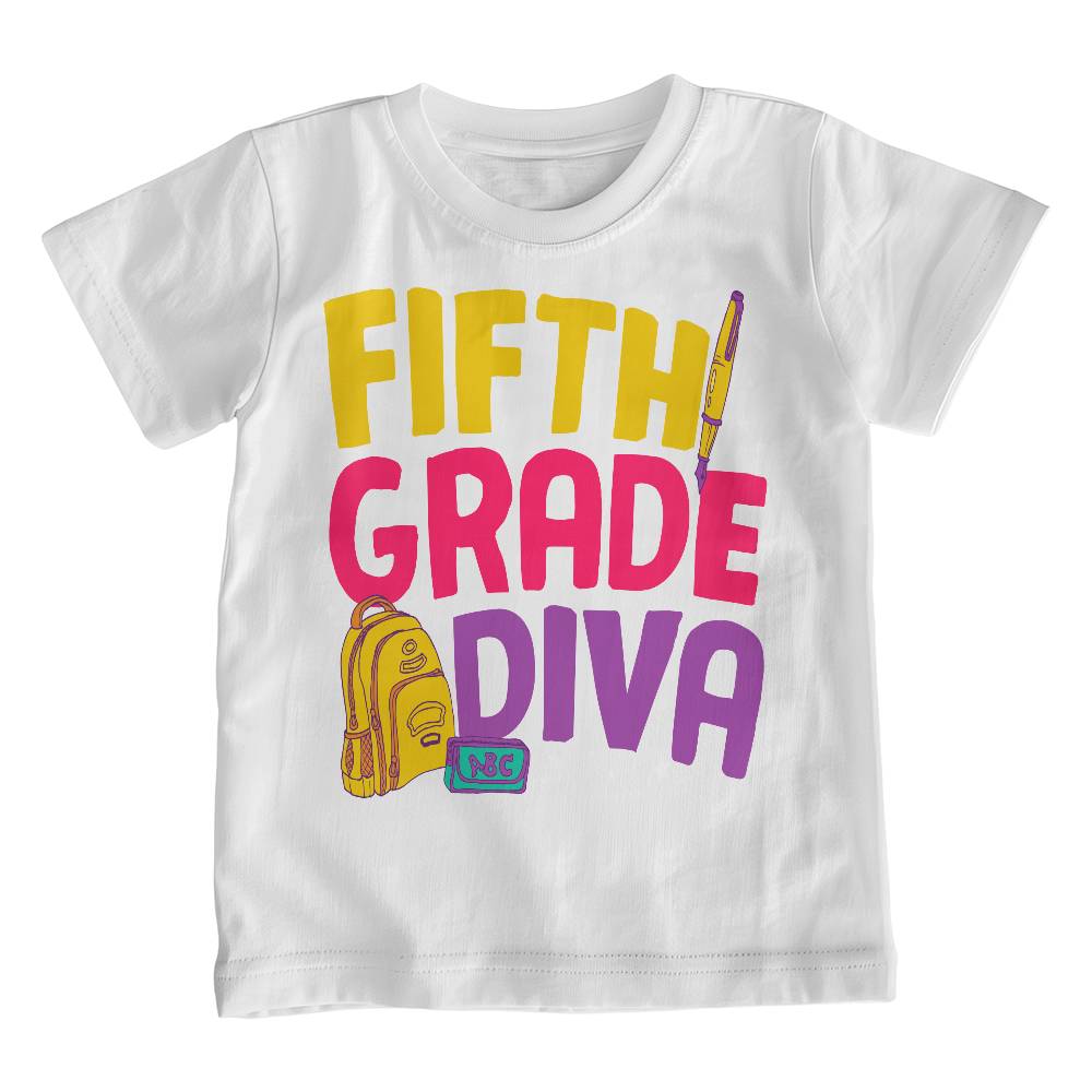 Youth 5th Grade Diva School Shirt