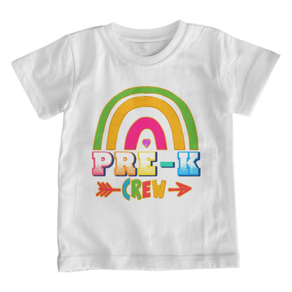 Youth Pre-K Crew Rainbow School Shirt