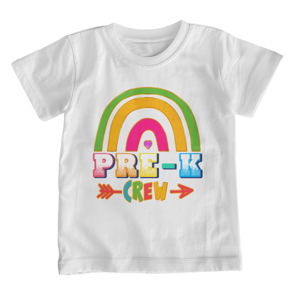 Youth Pre-K Crew Rainbow School Shirt