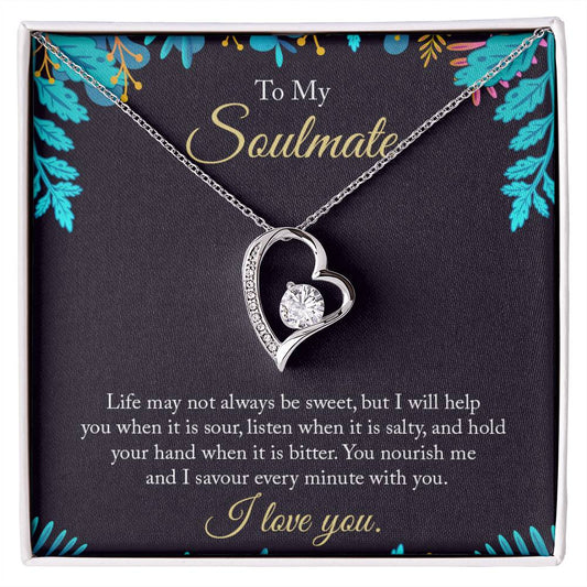 Forever Love Heart Necklace to Soulmate