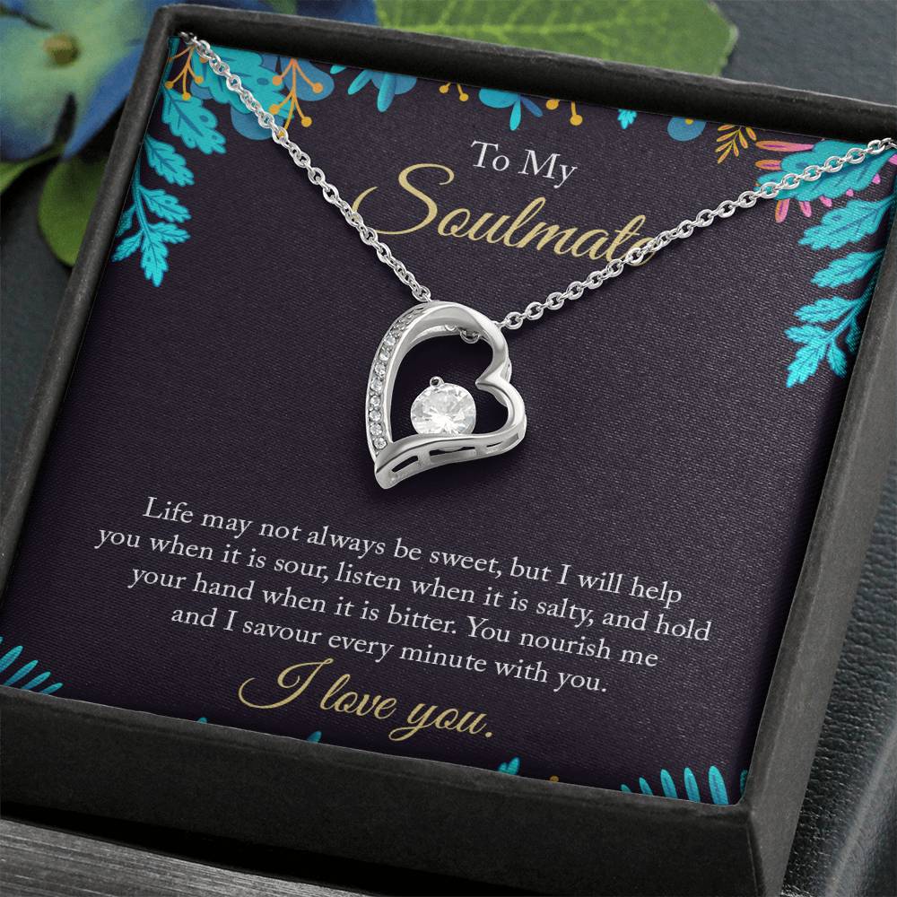 Forever Love Heart Necklace to Soulmate