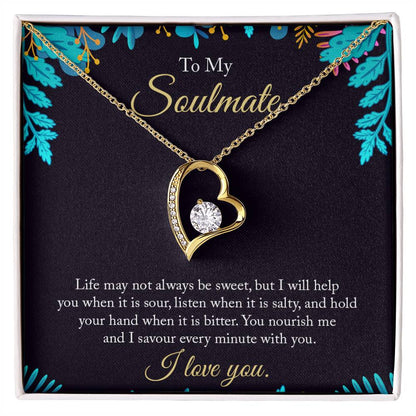 Forever Love Heart Necklace to Soulmate