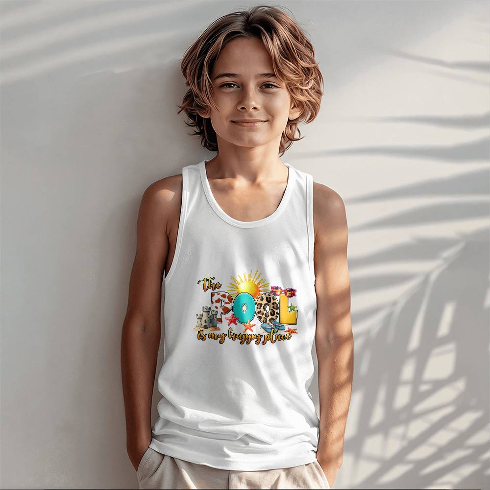 Youth The Pool is My Happy Place Tank Top - PERFECT for summer outfits