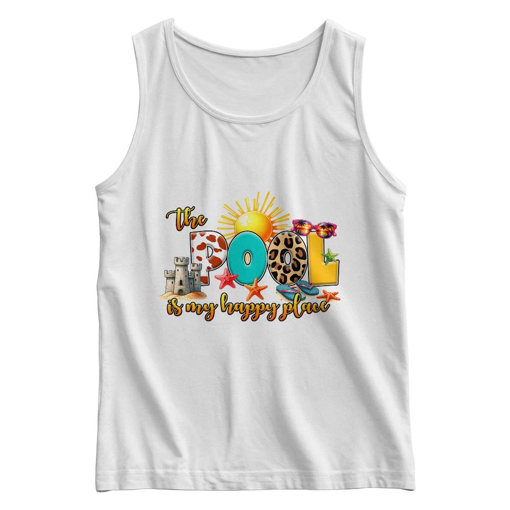 Youth The Pool is My Happy Place Tank Top - PERFECT for summer outfits