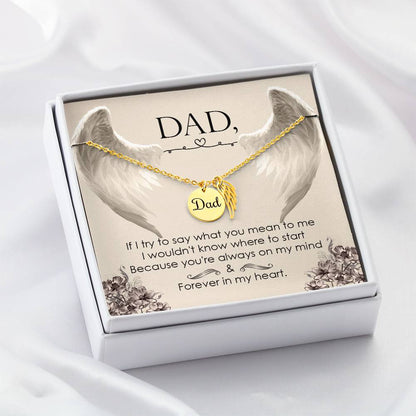 Memorial Necklace - Dad - Great way to show your love for your father - Forever in My Heart