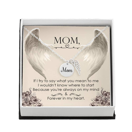 Memorial Necklace - Mom - Great way to show your love for your mother - Forever in My Heart