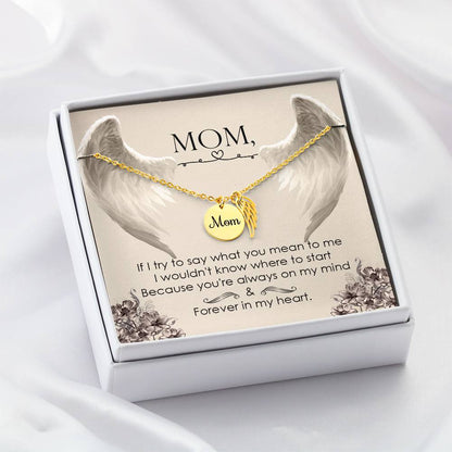 Memorial Necklace - Mom - Great way to show your love for your mother - Forever in My Heart