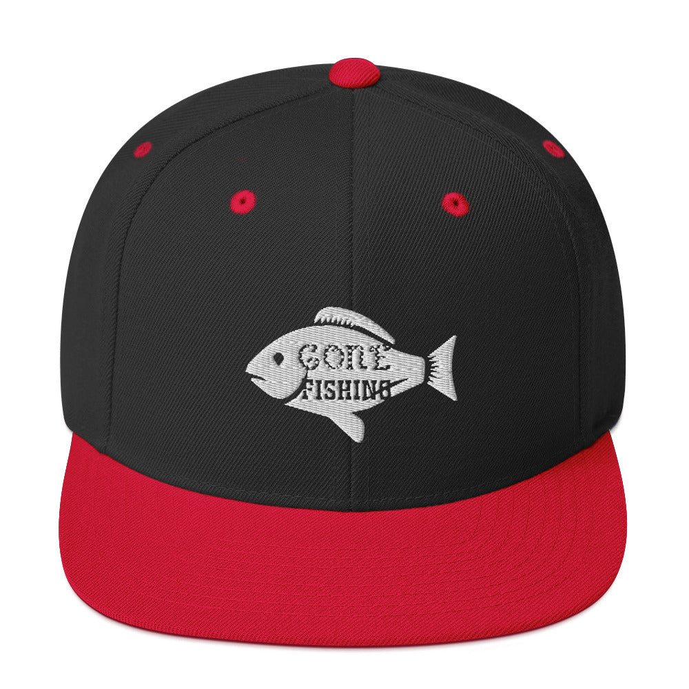 Gone Fishing Snapback Hat