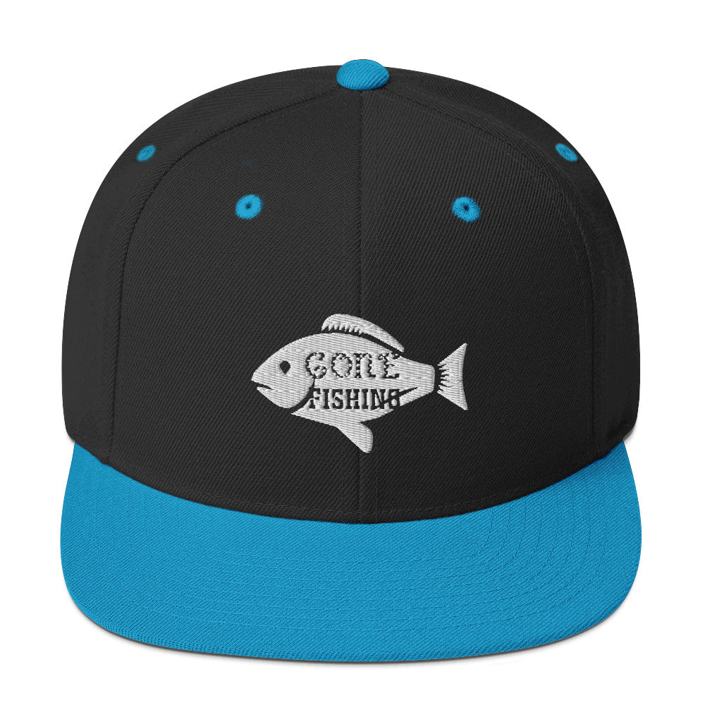 Gone Fishing Snapback Hat