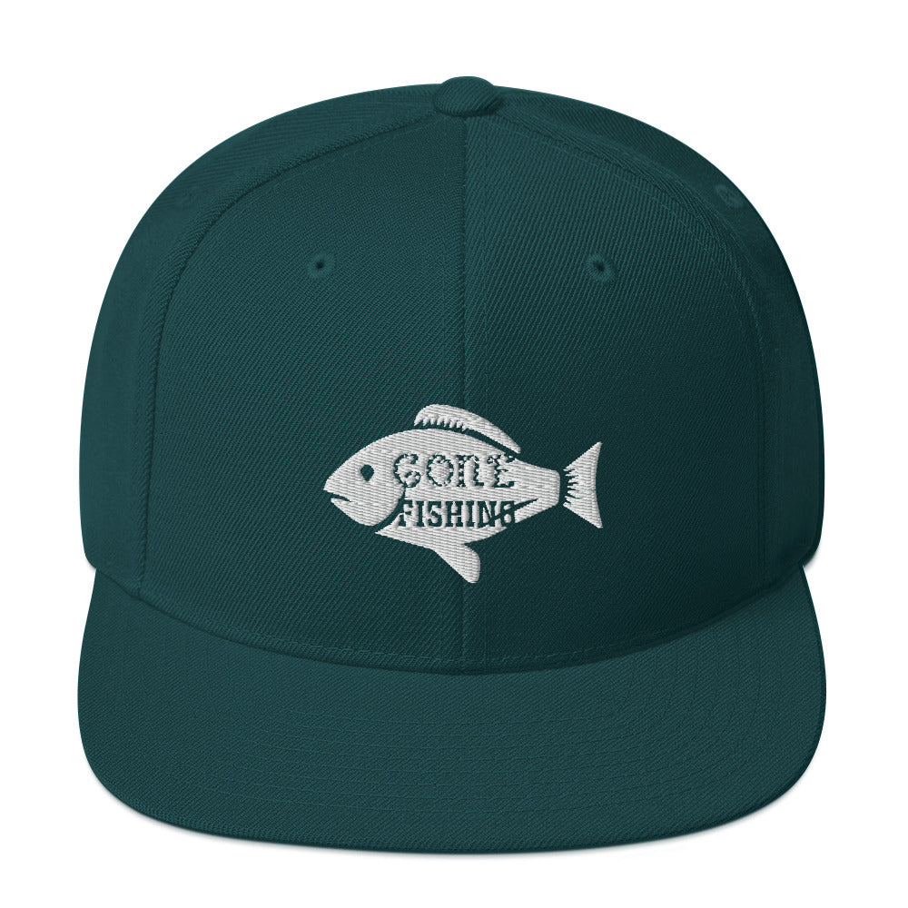 Gone Fishing Snapback Hat