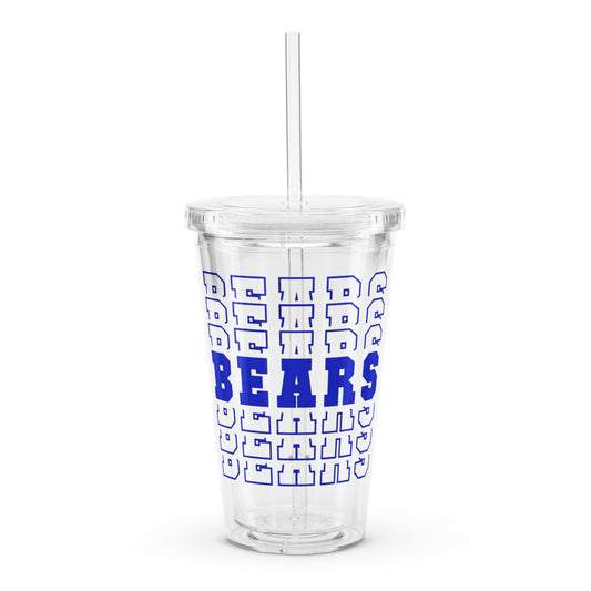 Gause Bears Clear plastic tumbler